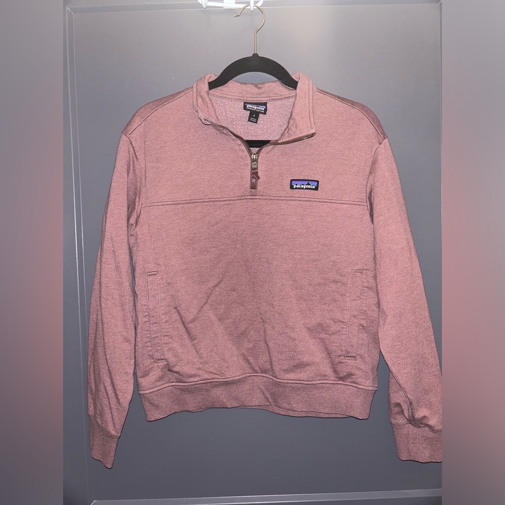 PATAGONIA SMALL MAUVE 1/4 ZIP